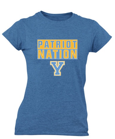 Yorktown Patriots Nation #1 Women's Premium SS T-Shirt