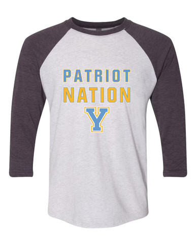 Yorktown Patriots Nation #2 Men's Baseball T-Shirt