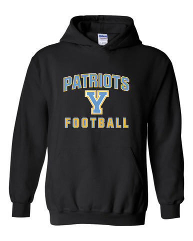 Yorktown Patriots Football #1 Men's Hoodie