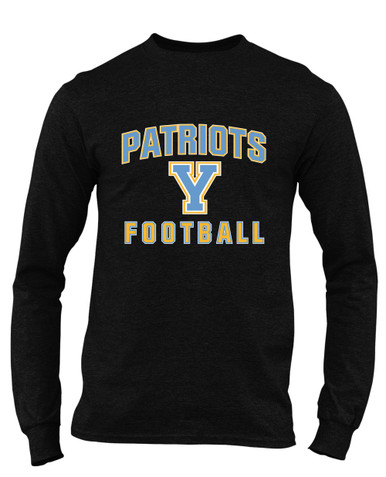 Yorktown Patriots Football #1 Men's Premium LS T-Shirt