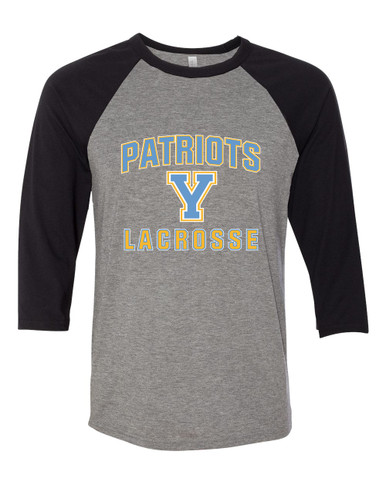 Yorktown Patriots Lacrosse Men's Baseball T-Shirt