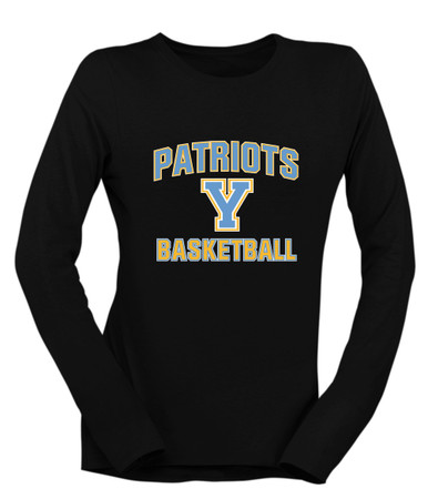 Yorktown Patriots Basketball #1 Women's Premium LS T-Shirt