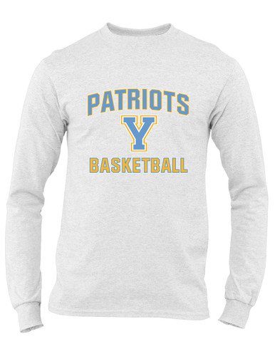 Yorktown Patriots Basketball #1 Men's LS T-Shirt