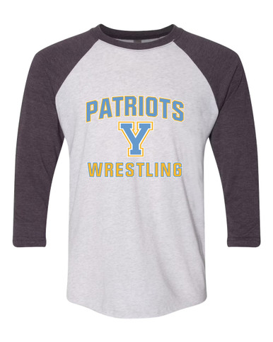 Yorktown Patriots Wrestling Women's Baseball T-Shirt