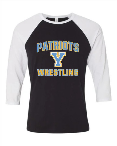 Yorktown Patriots Wrestling Men's Baseball T-Shirt