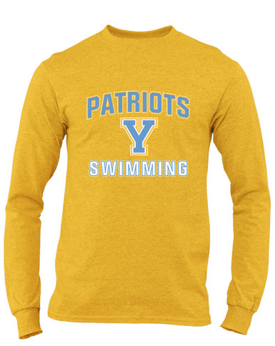Yorktown Patriots Swimming Men's LS T-Shirt