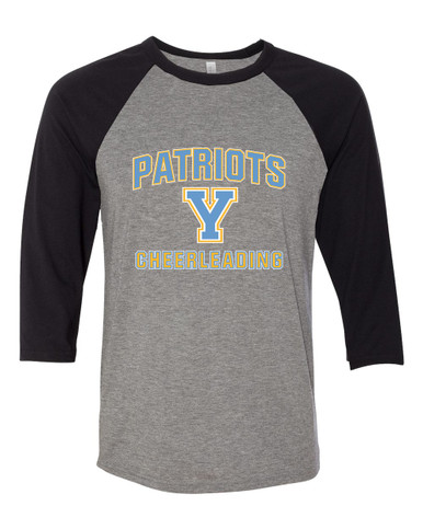 Yorktown Patriots Cheerleading Women's Baseball T-Shirt