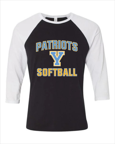 Yorktown Patriots Softball #1 Women's Baseball T-Shirt