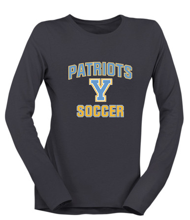 Yorktown Patriots Soccer #1 Women's Premium LS T-Shirt