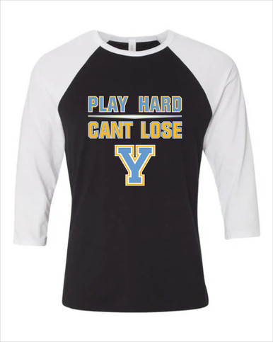 Yorktown Patriots Play Hard, Can't Lose Men's Baseball T-Shirt