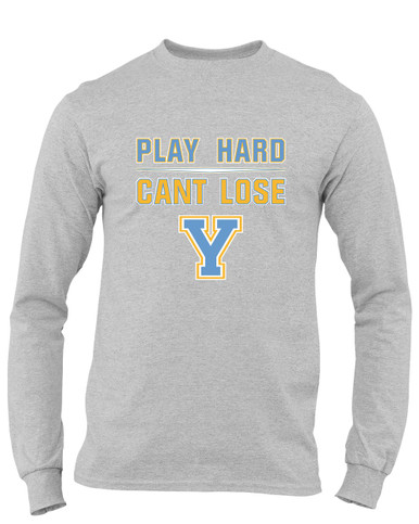 Yorktown Patriots Play Hard, Can't Lose Men's LS T-Shirt