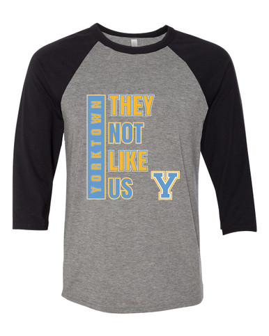 Yorktown Patriots They Not Like Us #1 Men's Baseball T-Shirt