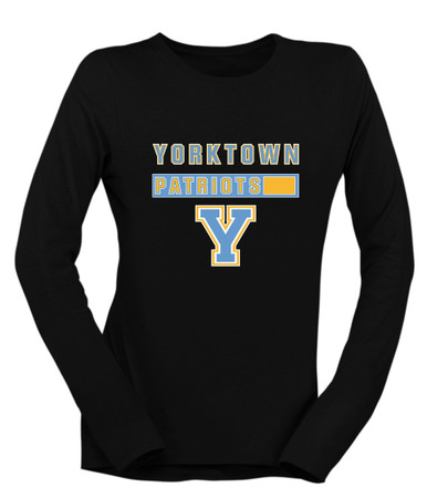 Yorktown Patriots Mascot #7 Women's Premium LS T-Shirt