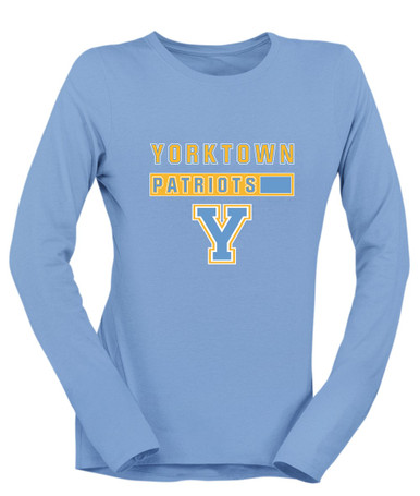 Yorktown Patriots Mascot #7 Women's LS T-Shirt