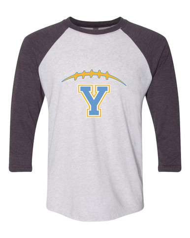 Yorktown Patriots Football #2 Women's Baseball T-Shirt