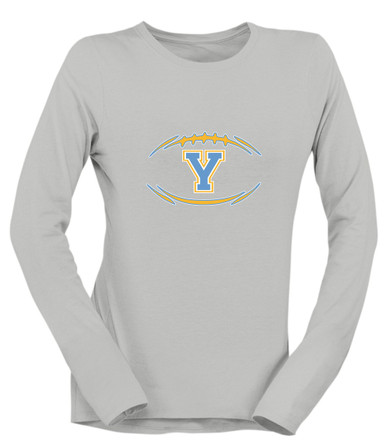 Yorktown Patriots Football #3 Women's Premium LS T-Shirt