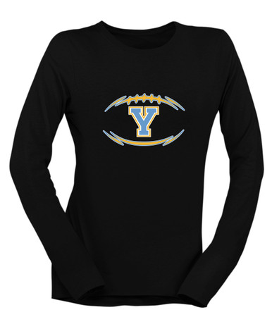 Yorktown Patriots Football #3 Women's LS T-Shirt