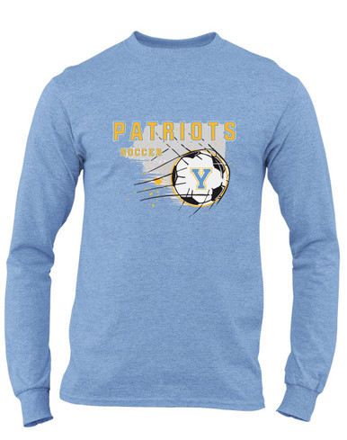 Yorktown Patriots Soccer #2 Men's LS T-Shirt