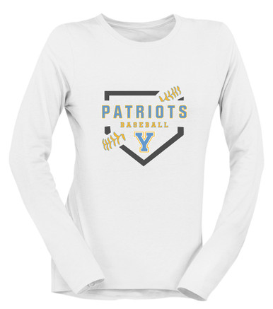 Yorktown Patriots Baseball #2 Women's LS T-Shirt