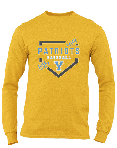 Yorktown Patriots Baseball #2 Men's LS T-Shirt