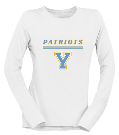 Yorktown Patriots Mascot #8 Women's Premium LS T-Shirt