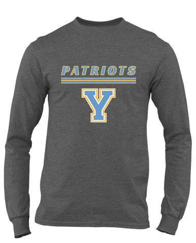 Yorktown Patriots Mascot #8 Men's LS T-Shirt