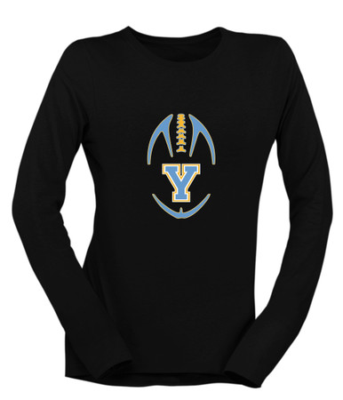 Yorktown Patriots Football #4 Women's Premium LS T-Shirt