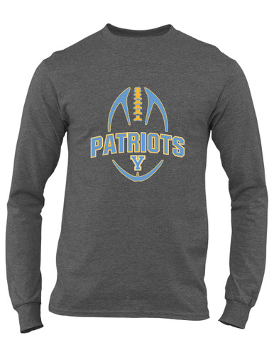 Yorktown Patriots Football #5 Men's Premium LS T-Shirt