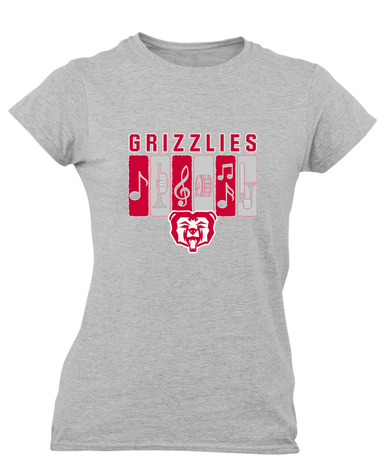McMinnville Grizzlies Band # 2 Women's Premium SS T-Shirt