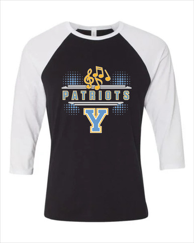 Yorktown Patriots Band # 3 Women's Baseball T-Shirt