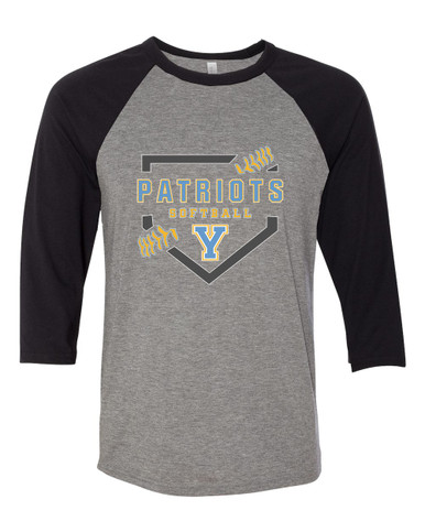 Yorktown Patriots Softball #2 Women's Baseball T-Shirt