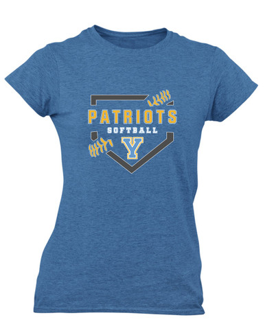 Yorktown Patriots Softball #2 Women's Premium SS T-Shirt