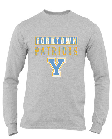 Yorktown Patriots Mascot #9 Men's Premium LS T-Shirt