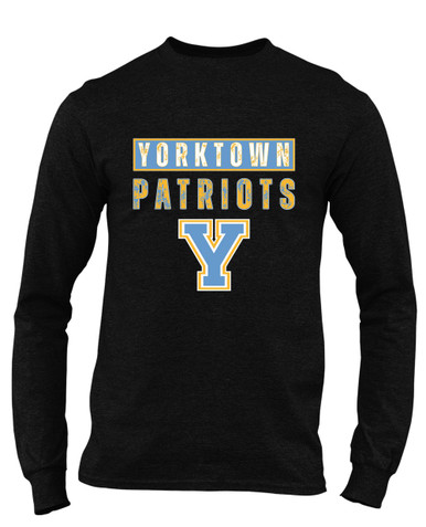Yorktown Patriots Mascot #9 Men's LS T-Shirt