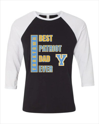 Yorktown Patriots Best Patriot Dad Men's Baseball T-Shirt