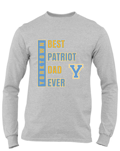 Yorktown Patriots Best Patriot Dad Men's LS T-Shirt