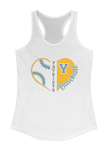 Yorktown Patriots Heart Baseball Women's Tank Top