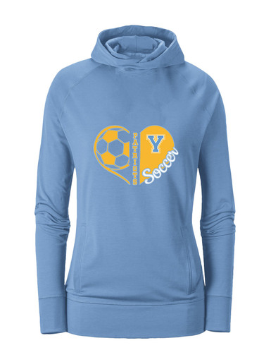 Yorktown Patriots Heart Soccer Women's Hoodie