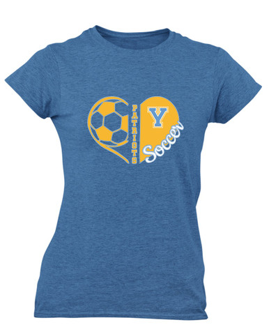 Yorktown Patriots Heart Soccer Women's Premium SS T-Shirt