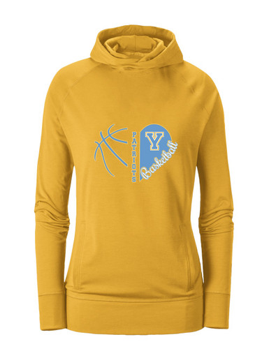 Yorktown Patriots Heart Basketball Women's Hoodie