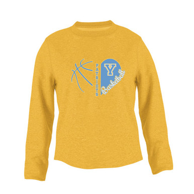 Yorktown Patriots Heart Basketball Women's Sweatshirt