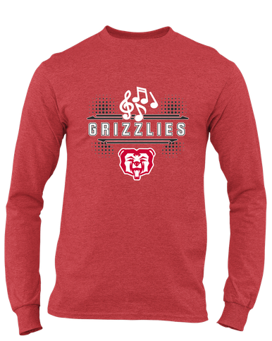 McMinnville Grizzlies Band # 3 Men's LS T-Shirt