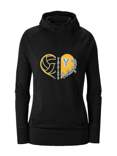 Yorktown Patriots Heart Volleyball Women's Hoodie