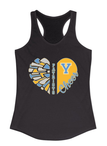 Yorktown Patriots Heart Cheer Women's Tank Top