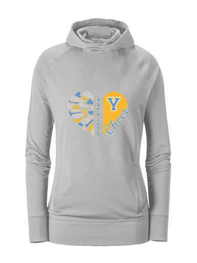 Yorktown Patriots Heart Cheer Women's Hoodie
