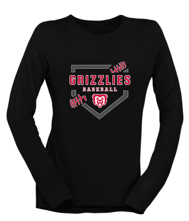 McMinnville Grizzlies Softball #2 Women's Premium LS T-Shirt