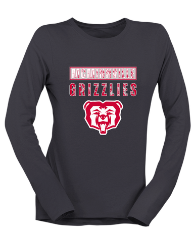 McMinnville Grizzlies Mascot #9 Women's LS T-Shirt