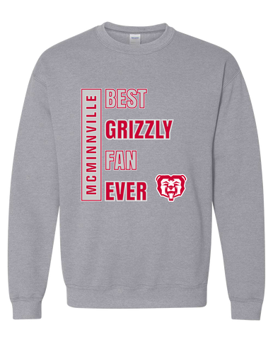 McMinnville Grizzlies Best Grizzly Fan Men's Sweatshirt