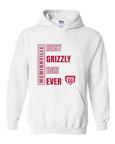 McMinnville Grizzlies Best Grizzly Dad Men's Hoodie