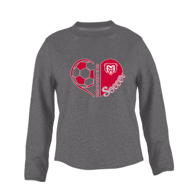 McMinnville Grizzlies Heart Soccer Women's Sweatshirt